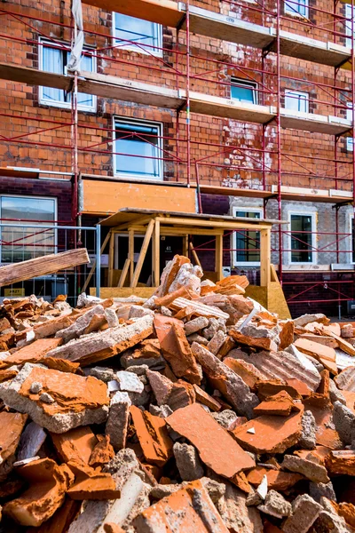 Rubble at construction site — Stock Photo, Image