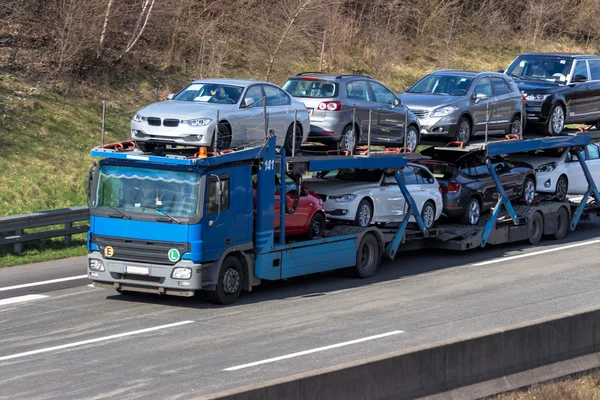 Truck on highway — Stock Photo, Image