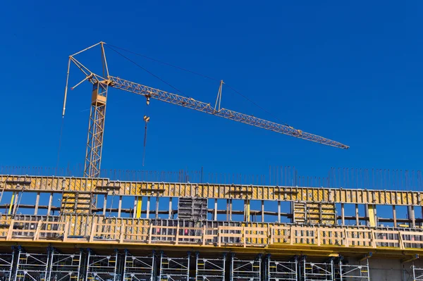 Construção de um edifício industrial — Fotografia de Stock