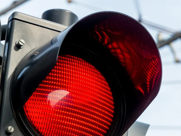 Rote Ampel — Stockfoto