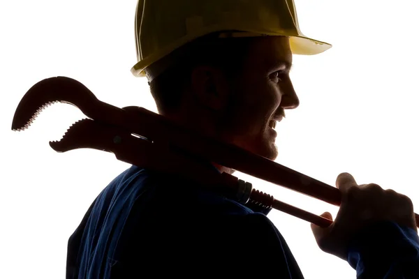 Handwerker mit Werkzeug — Stockfoto