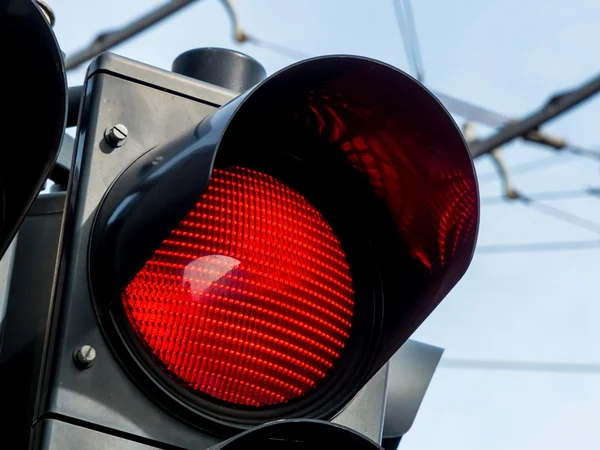 빨간 교통 신호등 — 스톡 사진