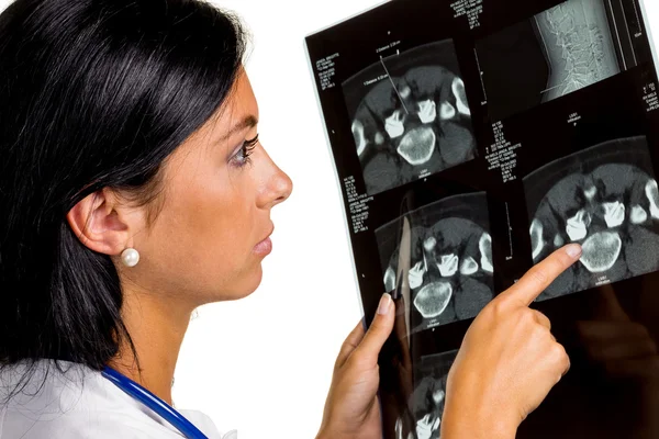 Medico con radiografia — Foto Stock