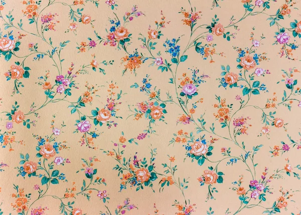 Old retro floral wallpaper, background, backgroun — Stock Photo, Image