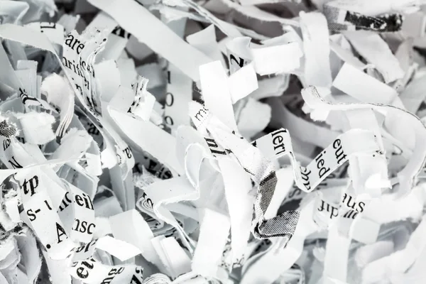 Shredded paper close up — Stock Photo, Image