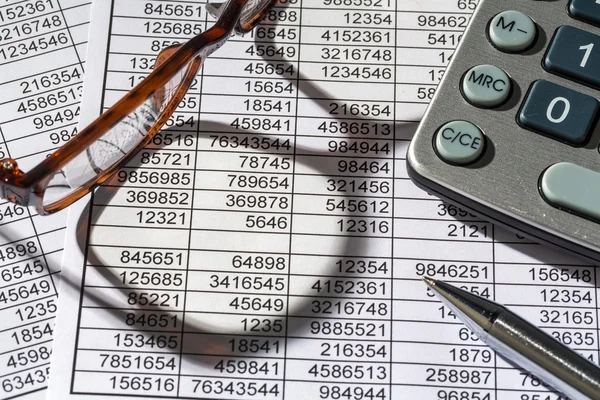 Calculators and statistk — Stock Photo, Image