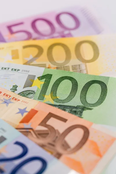 Muitas notas de euro — Fotografia de Stock