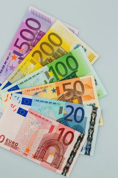 Muchos billetes de euro diferentes —  Fotos de Stock