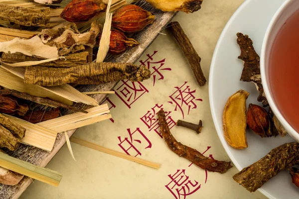 Čaj z tradiční čínské medicíny — Stock fotografie