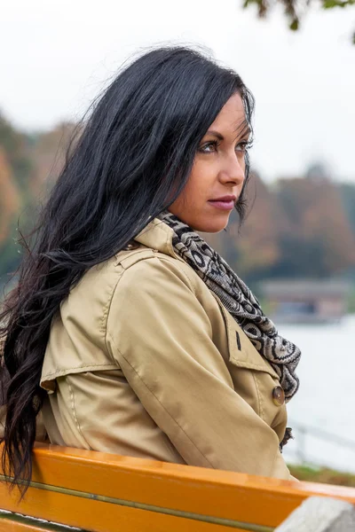 Young woman thoughtfully — Stock Photo, Image