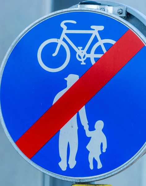 Fietspad en wandelpad — Stockfoto