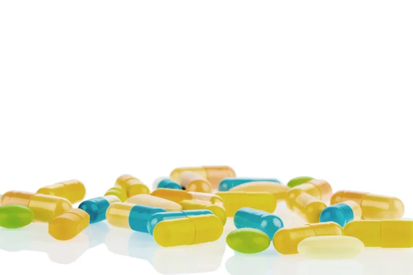 Tablety na světlé pozadí — Stock fotografie