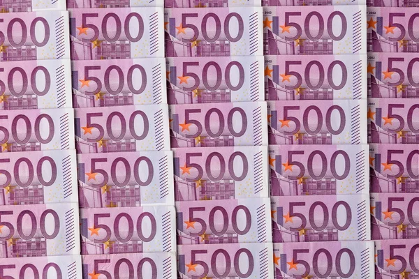 Ötszáz euro-bankjegyek — Stock Fotó