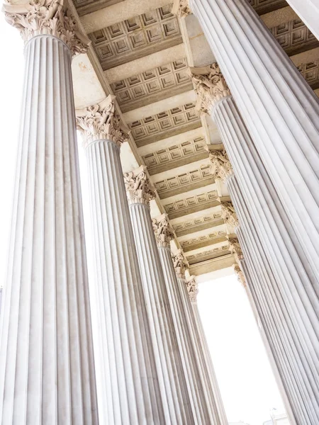 Columns at the parliament in vienna Stock Image