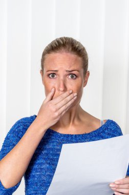 woman gets bad news clipart