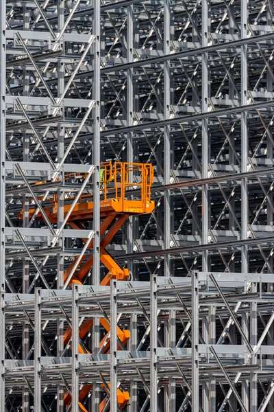 Construção de um armazém na baía — Fotografia de Stock