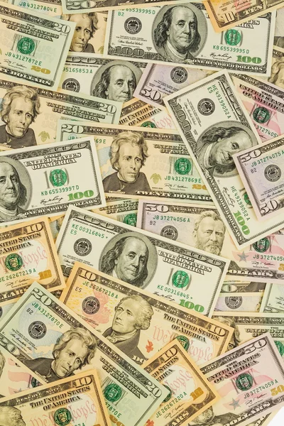 Muchos billetes de dólar — Foto de Stock