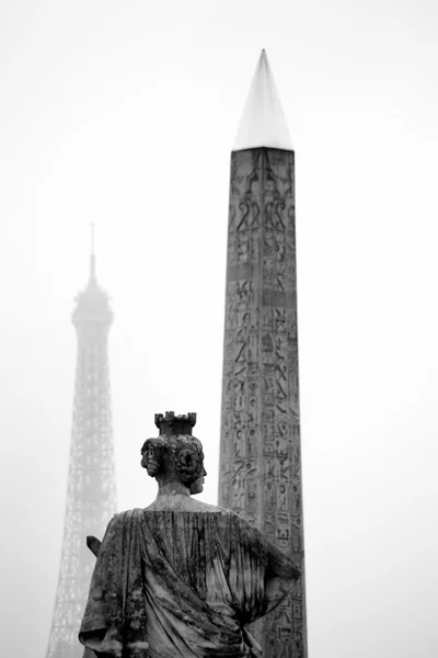 Paris, Fransa. Place de la Concorde'ye. — Stok fotoğraf
