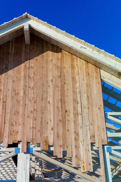 Construcción de techos de madera — Foto de Stock