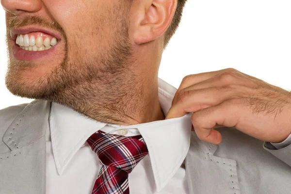 Man blows his top — Stock Photo, Image