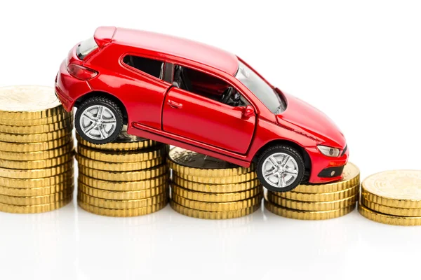Dalende winsten in de auto handel — Stockfoto