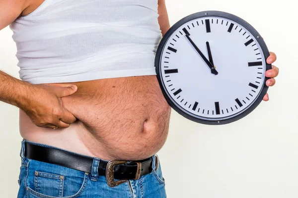 Man with overweight — Stock Photo, Image