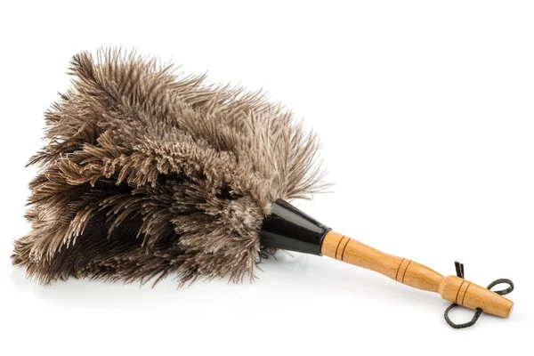 Feather duster against white background — Stock Photo, Image