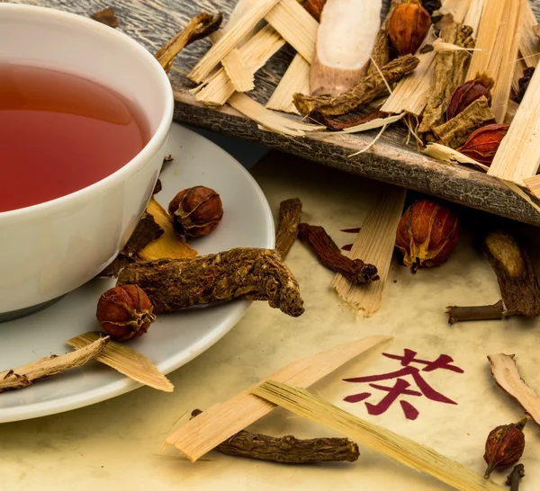 Chá de medicina tradicional chinesa — Fotografia de Stock