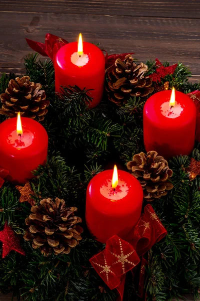 Advent krans till jul — Stockfoto