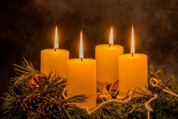 Advent wreath for christmas — Stock Photo, Image