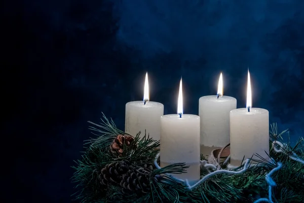 Adventskranz für Weihnachten — Stockfoto