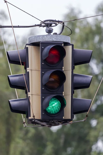 Traffic light with green light — Stock Photo, Image