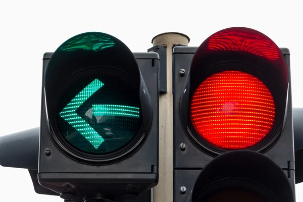 Traffic light with red light — Stock Photo, Image