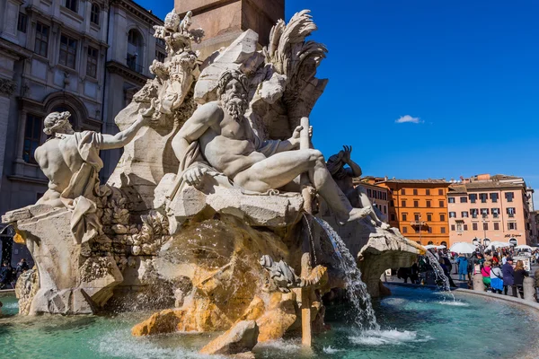 Italia, Roma, Piazza Navona —  Fotos de Stock