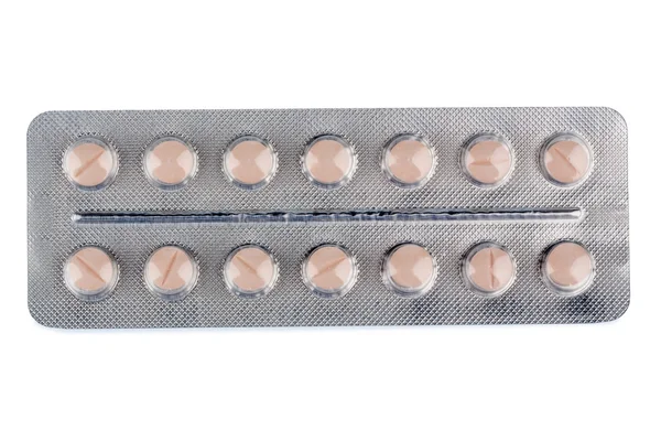 Tablets in blister pack — Stock Photo, Image