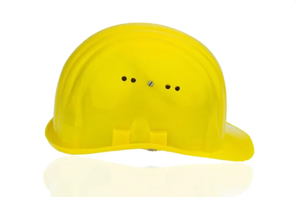 Жовтий промисловий шолом безпеки — стокове фото