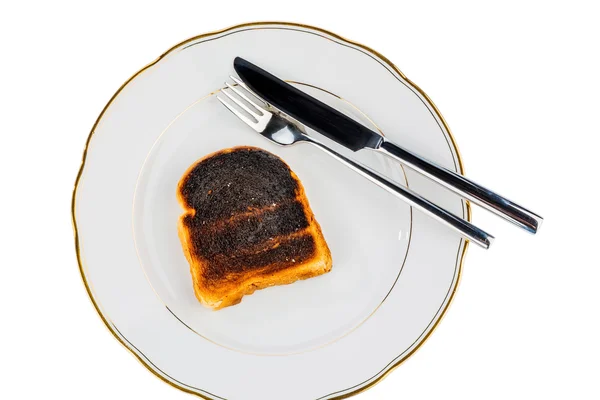 Toastbrotscheiben verbrannt — Stockfoto