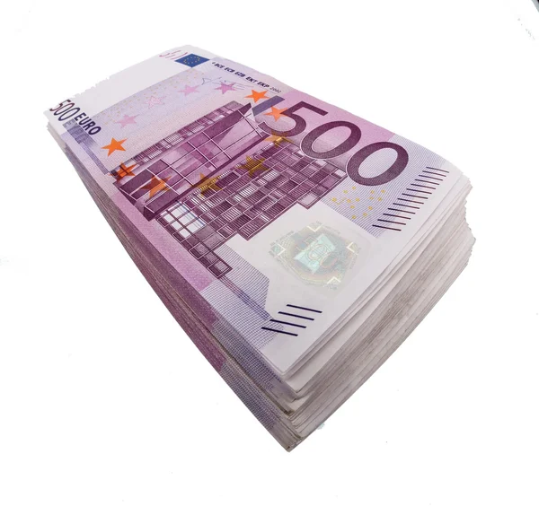 Five hundred euro banknotes — Stock Photo, Image