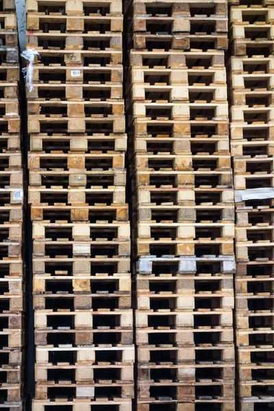 Stacked pallets — Stock Photo, Image