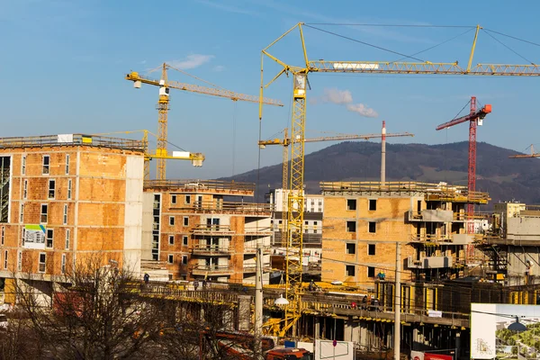 Construction of a dwelling — Stock Photo, Image