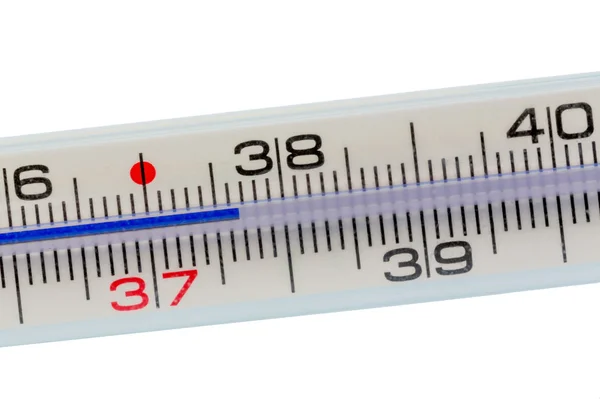 Thermometer en tabletten — Stockfoto