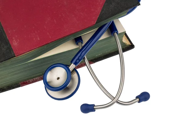 Book and stethoscope — Stock Photo, Image