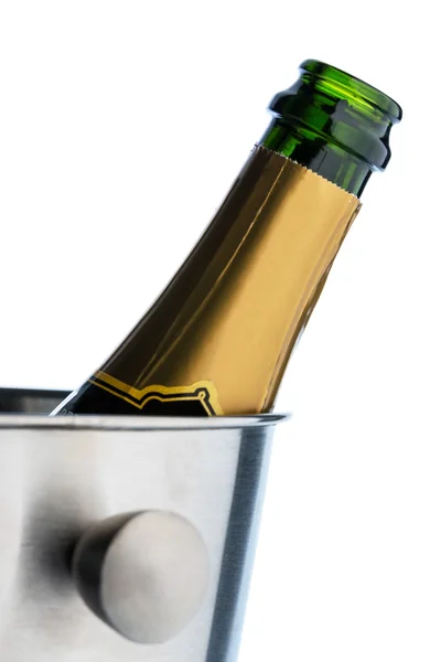 Champagne in ice bucket — Stock Photo, Image