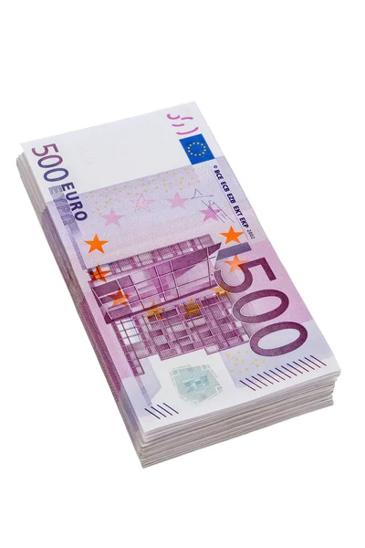 Five hundred euro banknotes — Stock Photo, Image