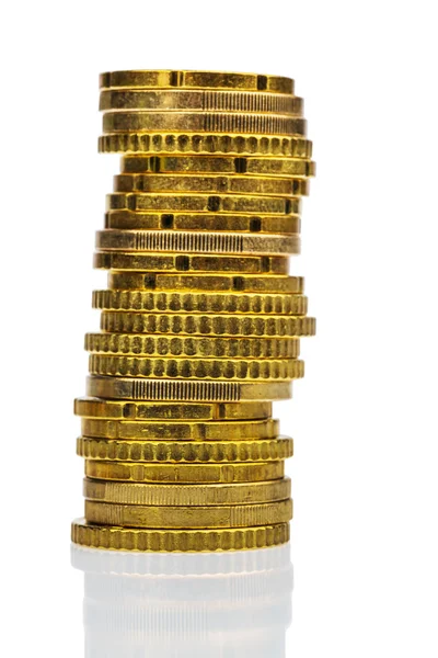 High stack of coins — Stock Photo, Image