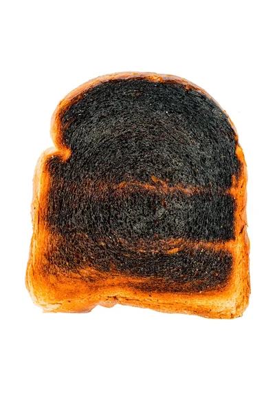 Спалений тост скибочки хліба — стокове фото
