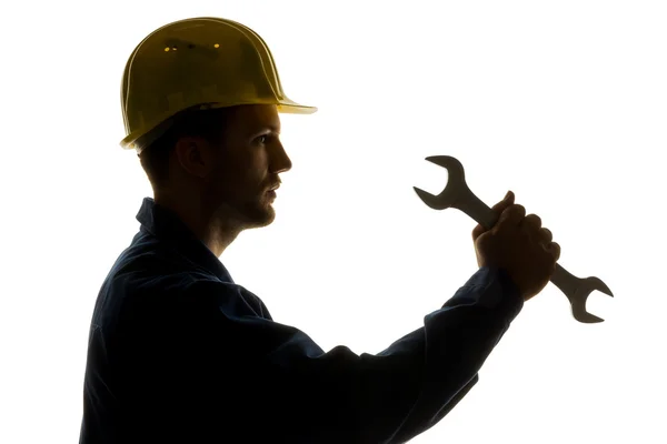 Craftsman with tool — Stock Photo, Image