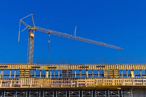 Construction site with crane — Stock Photo, Image