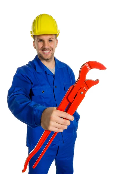 Craftsman with tool — Stock Photo, Image