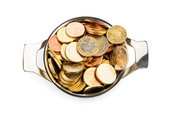 Pot of money — Stock Photo, Image